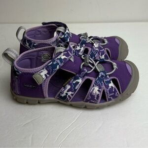 KEEN Seacamp II CNX sandal girls size 1 Purple Camo